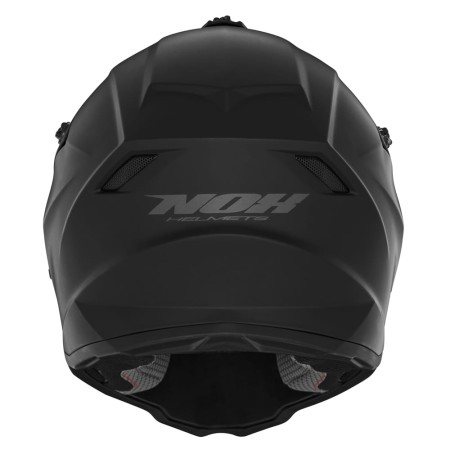 KASK NOX CROSS / OFFROAD N761 SOLID KID / JUNIOR (DZIECIĘCY) KOLOR CZARNY MAT ROZMIAR L (ZAPIĘCIE MIKROMETRYCZNE) + OKULARY 100%