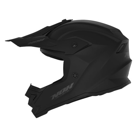KASK NOX CROSS / OFFROAD N761 SOLID KID / JUNIOR (DZIECIĘCY) KOLOR CZARNY MAT ROZMIAR L (ZAPIĘCIE MIKROMETRYCZNE) + OKULARY 100%