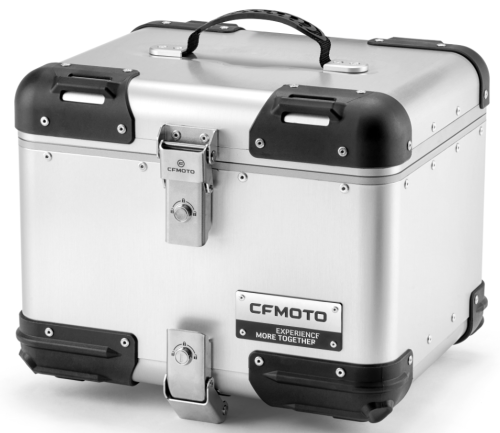 Przejdź do produktu Kufry ALUMINIOWE CFMOTO srebrne 450MT/700MT/800MT/800MT-X 