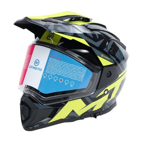 Przejdź do produktu KASK CFMOTO CZARNO ZIELONY