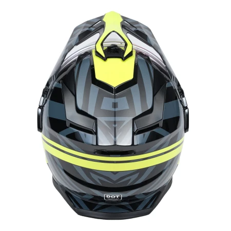KASK CFMOTO CZARNO ZIELONY