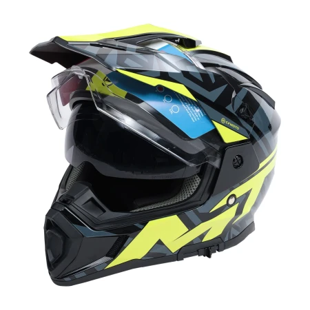 KASK CFMOTO CZARNO ZIELONY