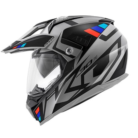KASK KAPPA KV30 EVO GRAYER DUAL OFF ROAD Z SZYBĄ I BLENDĄ KOLOR SZARY MAT/CZARNY