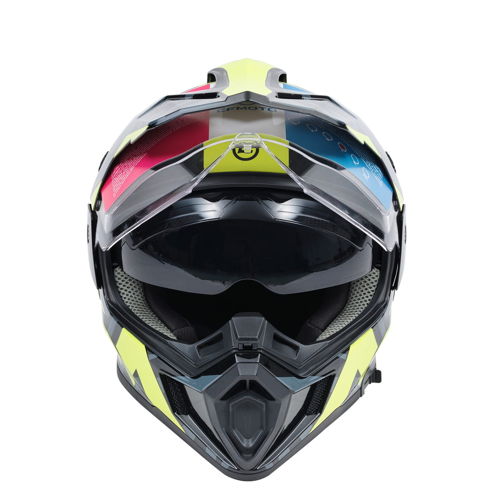 KASK CFMOTO CZARNO ZIELONY