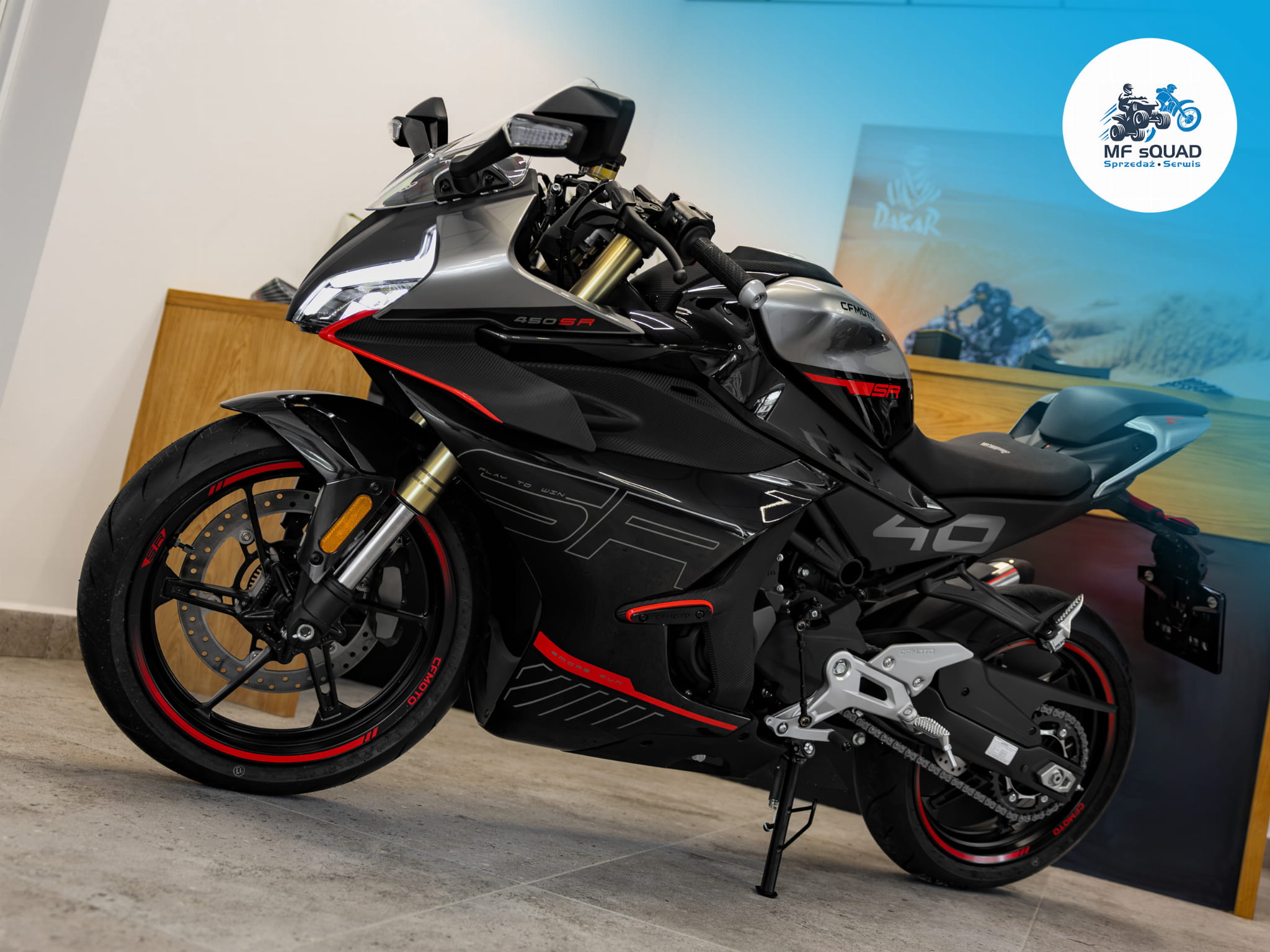 Motocykl CFMoto 450SR | Zircon Black | Wyprzedaż rocznika